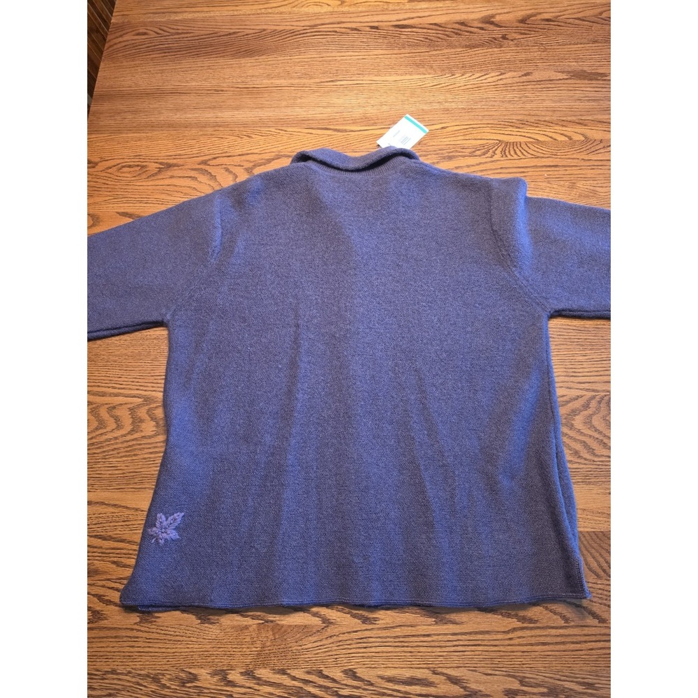 Cabela's Boiled Wool Cardigan Sweater Womens Large Deep Orchard Button Up NWT - Picture 6 of 13